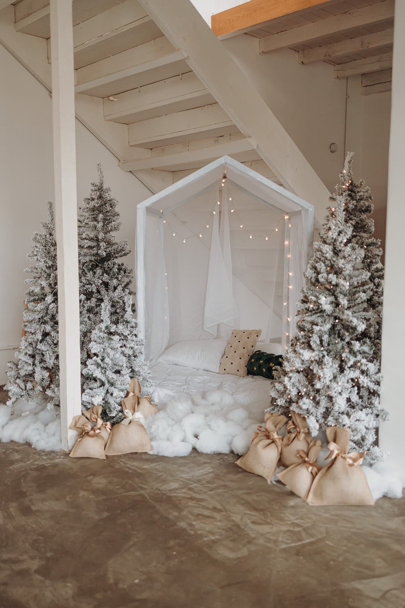 Cabaninha mágica na neve